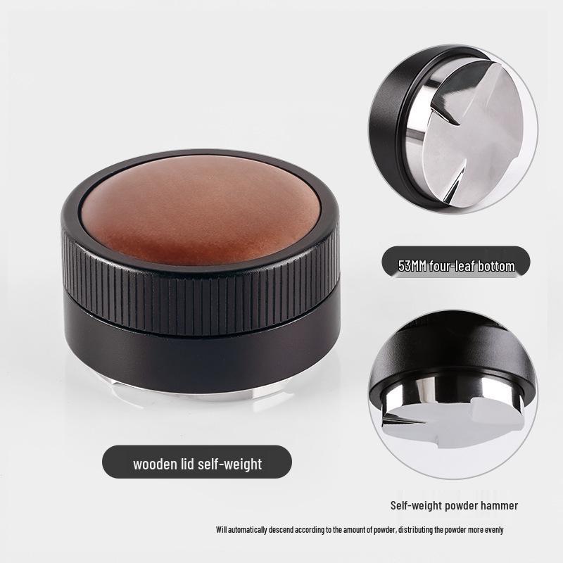 Automatic Height-Adjusting 304 Stainless Coffee Tamper, Self-Weighted, Sizes 51/53/58mm