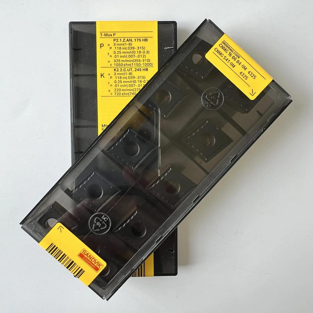 Original Sandvik / CNMG160604-QM 4325 / CNC Lathe Carbide Blade 10 Pcs