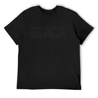 B L A C K T-Shirt Aesthetic Clothes Boys Animal Print Customs Design Your Own Mens Cotton T Shirts