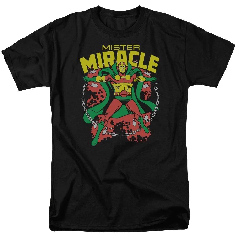 Comics Mr Miracle Black TShirt S