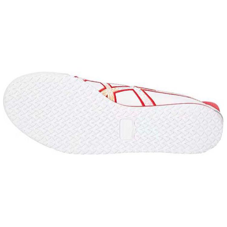 ONITSUKA TIGER Mexico 66 Leather Casual Sneakers Unisex Sneakers White Red 1183A866-100
