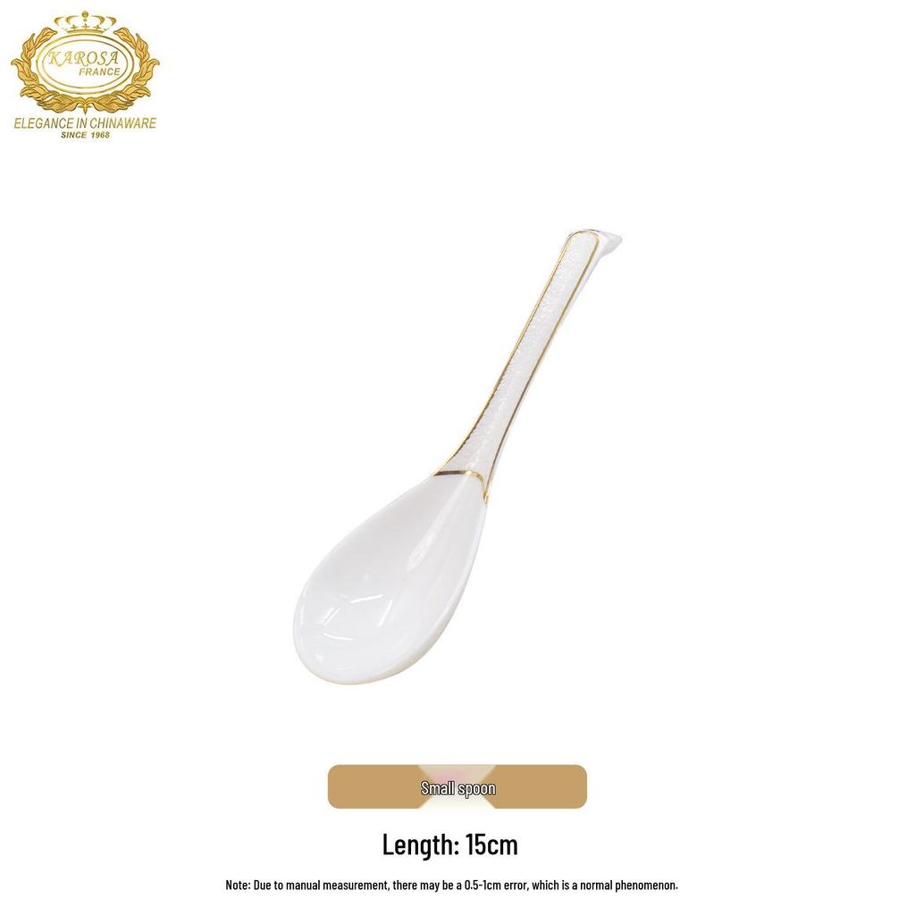 Karosa Light Luxury Bone China Gold Flower Design Tableware Set for Breakfast & Afternoon Tea.