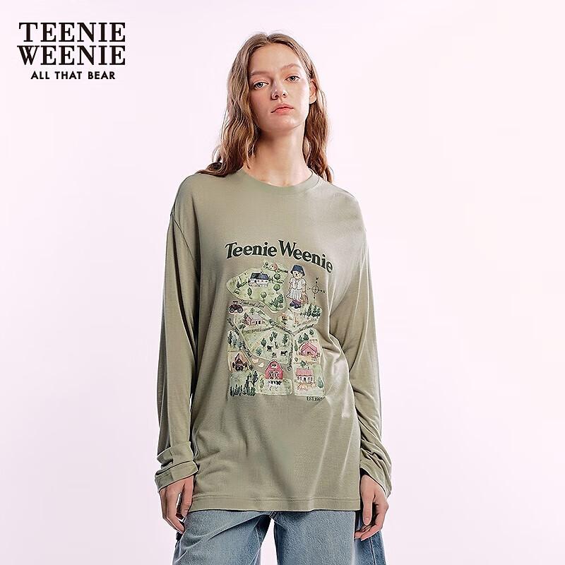 Teenie Weenie Women s Bear Print Long Sleeve T-Shirt S