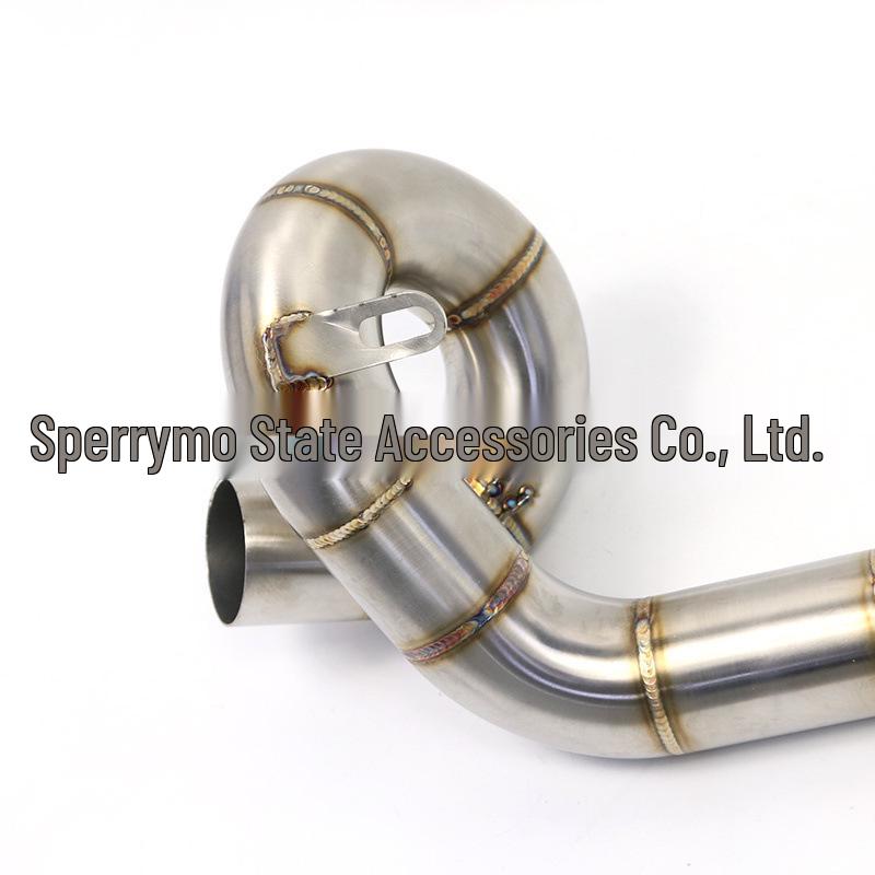 Qianjiang Chase 600 Race Exhaust: Revolving Mid-Section with Modified Yoshimura Tail, Non-Destructive Direct Installation.