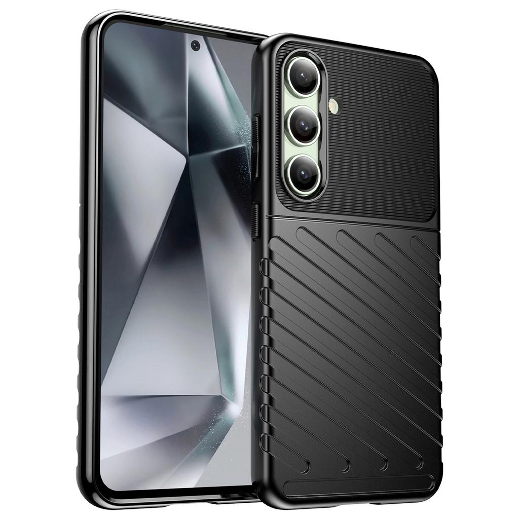 For Samsung Galaxy S24 FE Case Twill Texture TPU Shockproof Protective Phone Cover