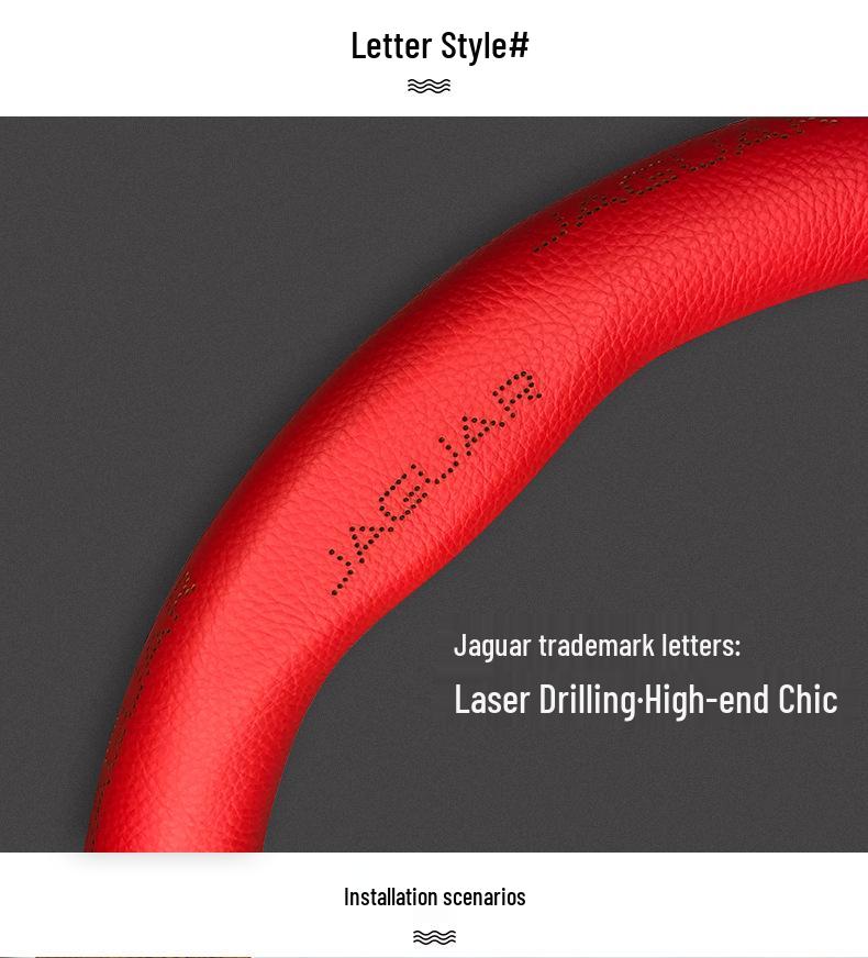 Semišový potah volantu Jaguar F-PACE/E-PACE - Ultratenký, celoroční