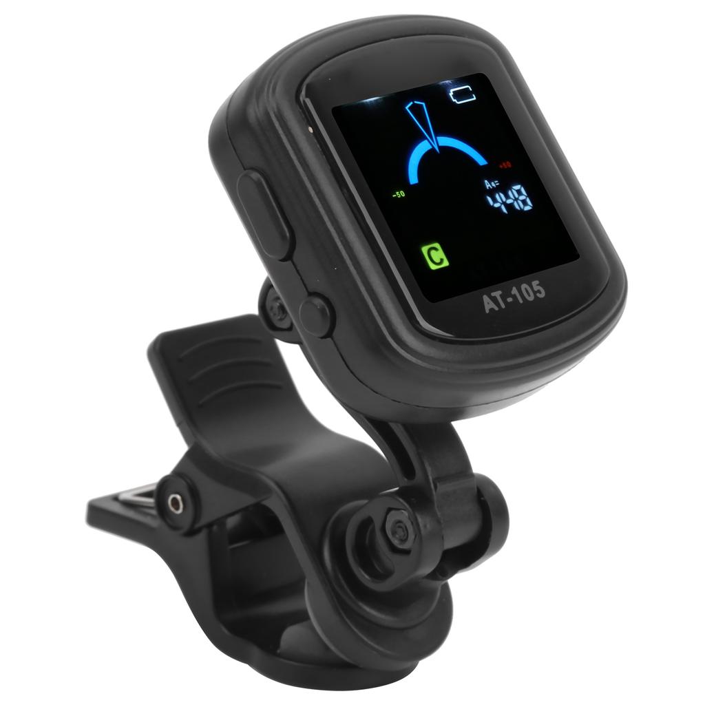 AROMA Guitar Clipon Tuner 12 Equal Temperament Rechargeable 110mah Builtin Battery AT105