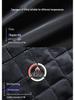 Wool Blend Men's Mid-Length Trench Coat - 2025 Autumn/Winter Collection