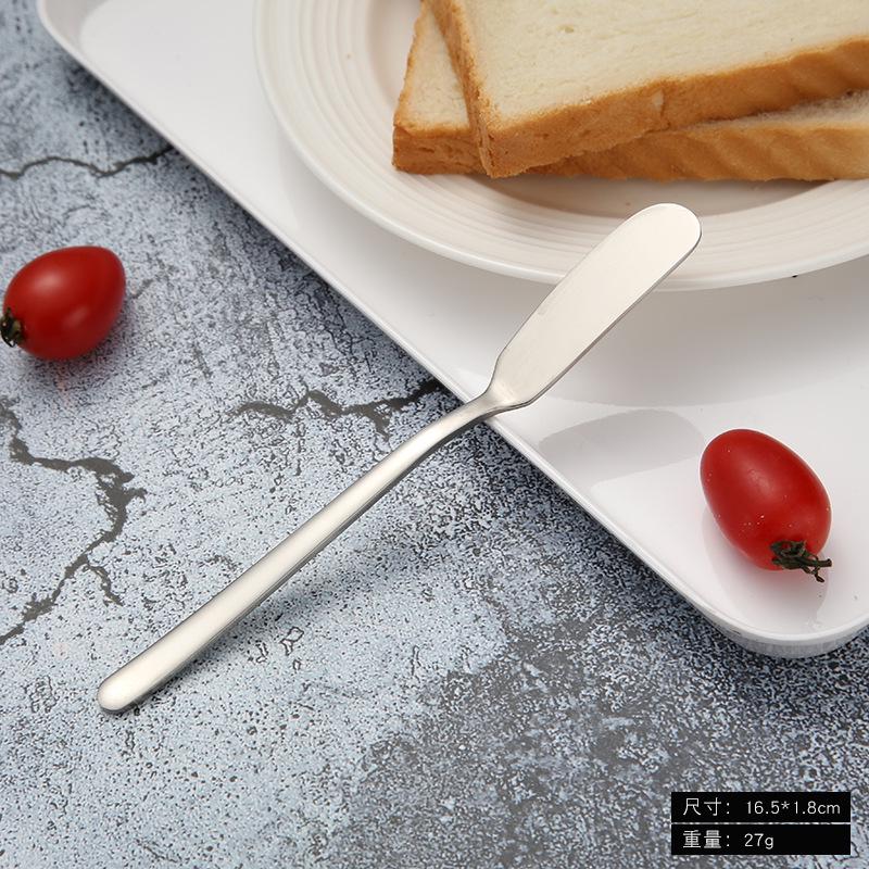 

304 stainless steel butter knife Korean long handle jam butter spatula western tableware cream piping knife