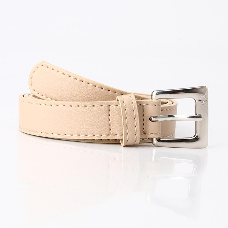 

Korean Women s Simple Casual Belt Student Fashion Jeans Belt Pin Buckle Pu Leather Belt