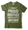 I'm A Proud Brother OF A Super Awesome Sister Shirt Brother Sister Shirts