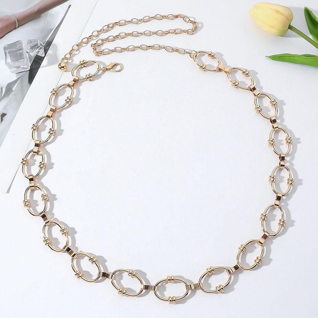 Bohemian Ethnic High-End Metal Waist Chain Belt for Women - Retro, Versatile Fashion Accessory