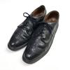 70s-80s Vintage/J.C. Penney/Long Wingtip American Full Brogue Shoes/9.5D/27.0-27.5cm/Black/