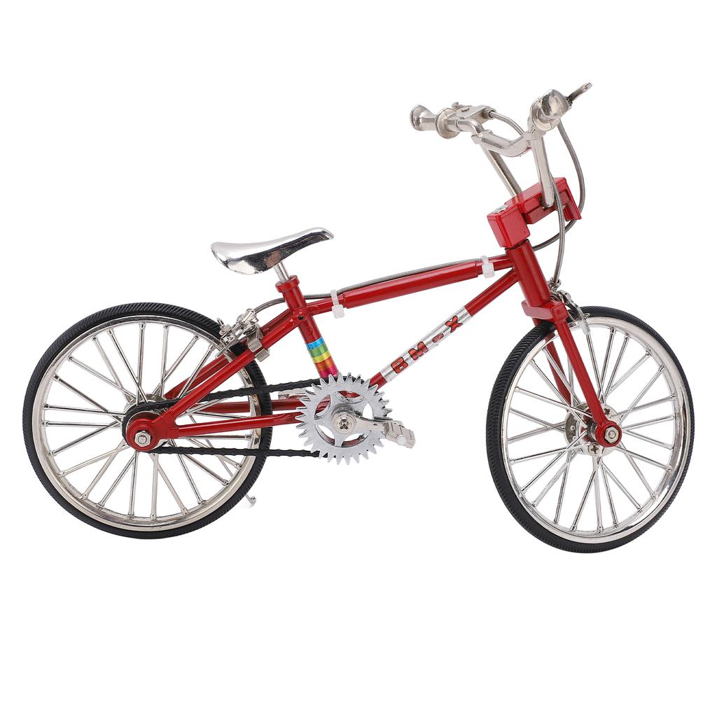 Mini Bike Model Ornament High Simulation Vivid Details Compact Structure Finger Bikes Toys for Desktop Decoration DIY