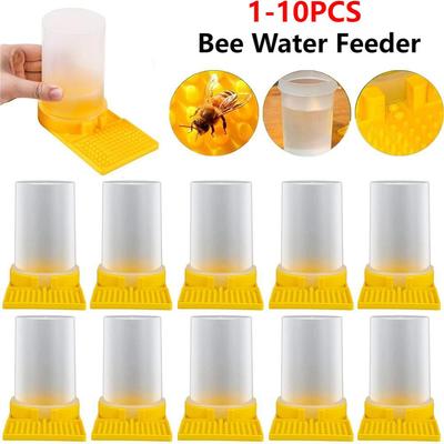 1-10PCS Abreuvoirs pour Abeilles Distributeur d'Eau d'Abeille Apiculture Miel Abeille Abreuvoirs Abeille Fournitures Apiculteur Nourrir Abeille Abreuvoirs Outil