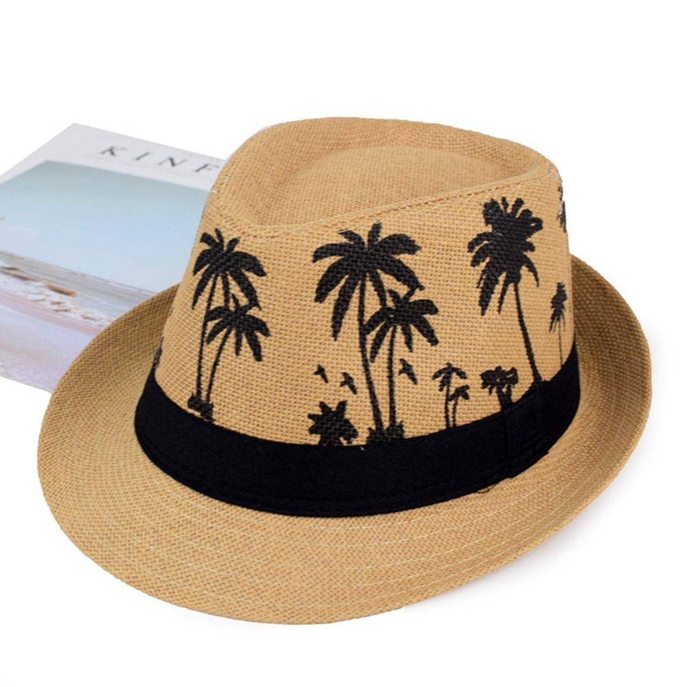 Sun Protection Sun Hat Coconut trees pattern Beach Cap Fashion Sunbonnet  Summer
