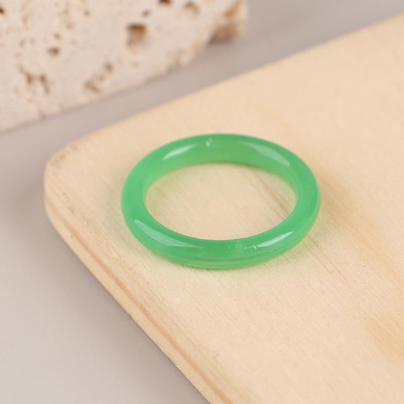 

Невыцветающее вегетарианское кольцо с имитацией нефрита, тонкое кольцо для женщин, винтажные украшения, аксессуары для девочек, подарки зелёный