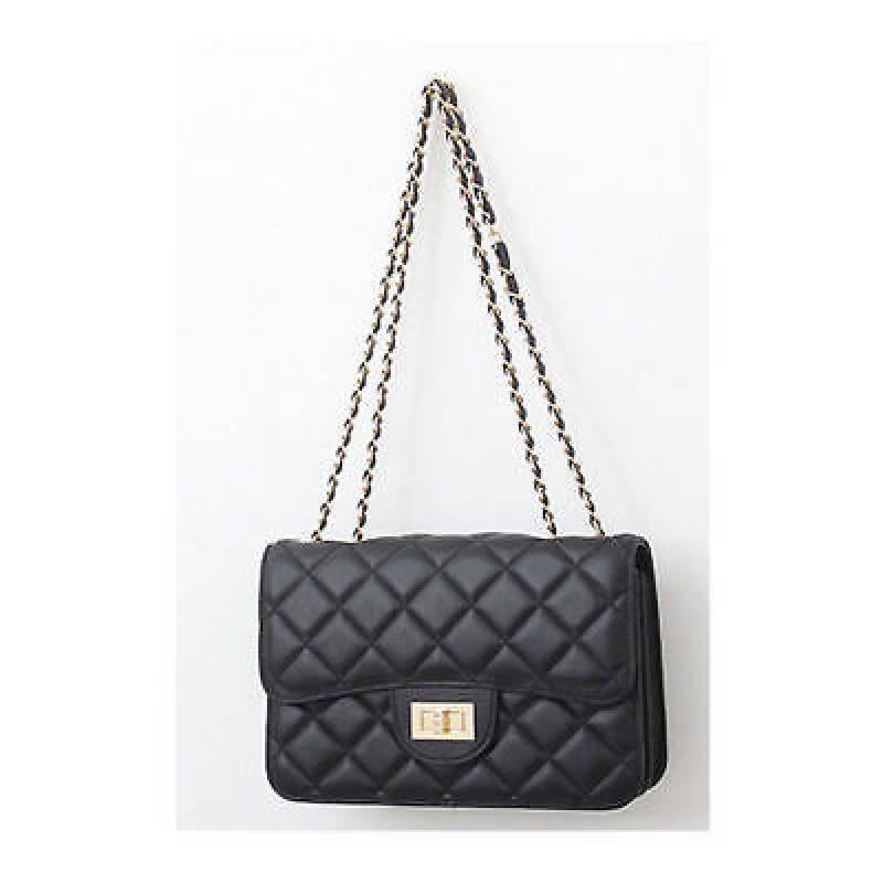 Trendy Hollow Chain Crossbody Bag With Lock Closure For Women