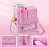 Crossbody Water Bottle Storage Bag PU Leather Large Capacity Travel Cup Holder Adjustable Shoulder Strap Water Cup Carrier