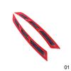 2PC 22CM Flexible PVC Car Fender Flares Arch Wheel Eyebrow Guard Kit Carbon Fiber Mud Flaps Splash Guards Protector Anti-Scratch
