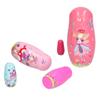 5Pcs Cute Nesting Dolls HandMade Cartoon Pattern Wooden Handicraft Ornament Birthday Gift