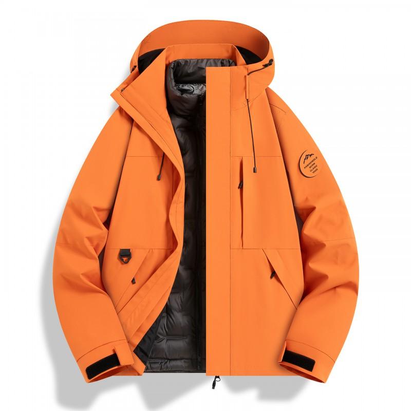 3-in-1 Waterproof Windproof Hiking Jacket With Removable Fleece Liner Men Women Outdoor Trekking Camping