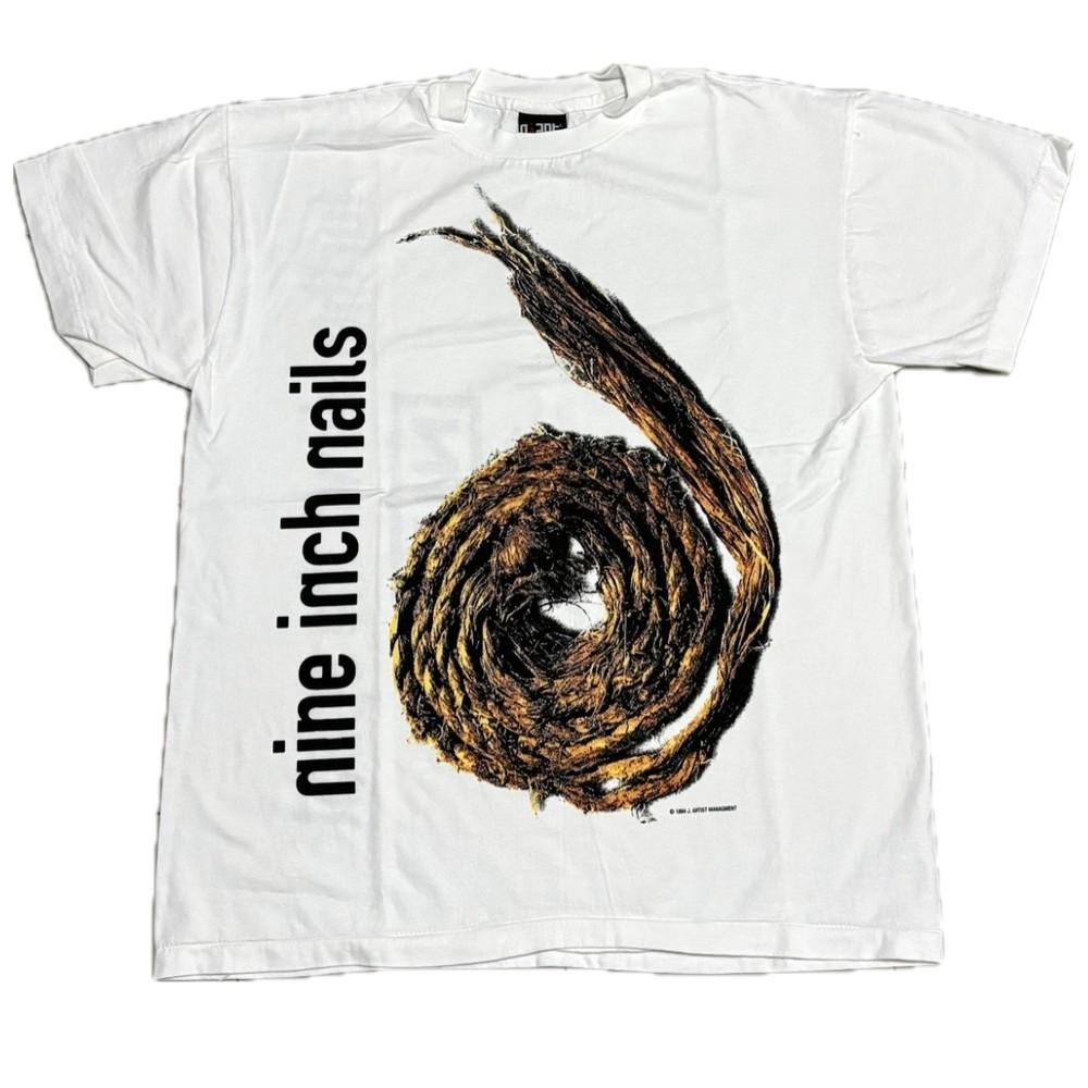 VTG 1995 Nine Inch Nails Sz.L Further Down The Spiral Singe Stitch Shirt REPRINT