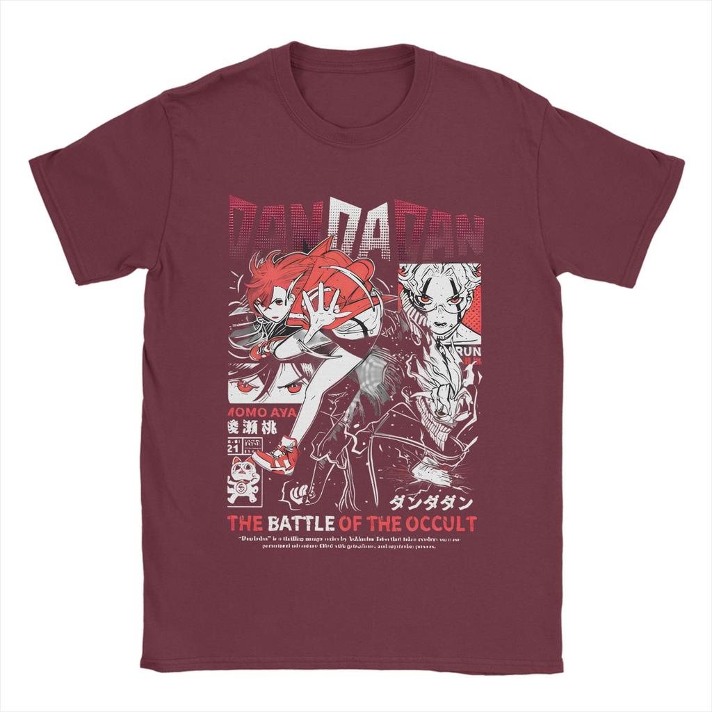 Dandadan T-Shirts Men Women Manga Action Comedy Anime  Crazy Cotton Tee Shirt Crewneck Short Sleeve T Shirt Gift Idea Tops