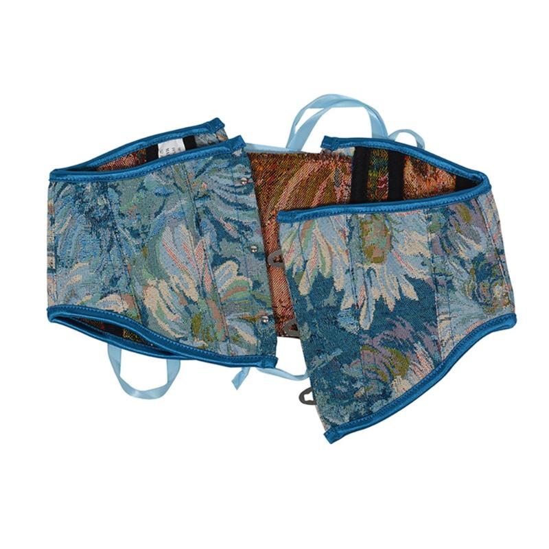 Retro Corset Oil Painting Waist Corsets Harajuku Vintage Waist Shaper Women Corsets Oil Painting Bustiers & Corset