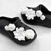 Bai Lu Bone White Clog Accessories: Detachable DIY Shoe Flower Bouquet
