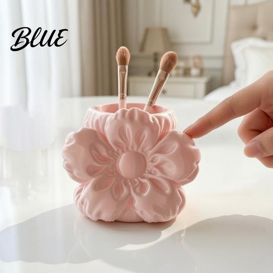 Office Supplies Holder Flower Shape Pen Holder 3D Printing Stand Durable PLA Storage Back to School Gift Case Desktop Organizer for Pencils Markers
