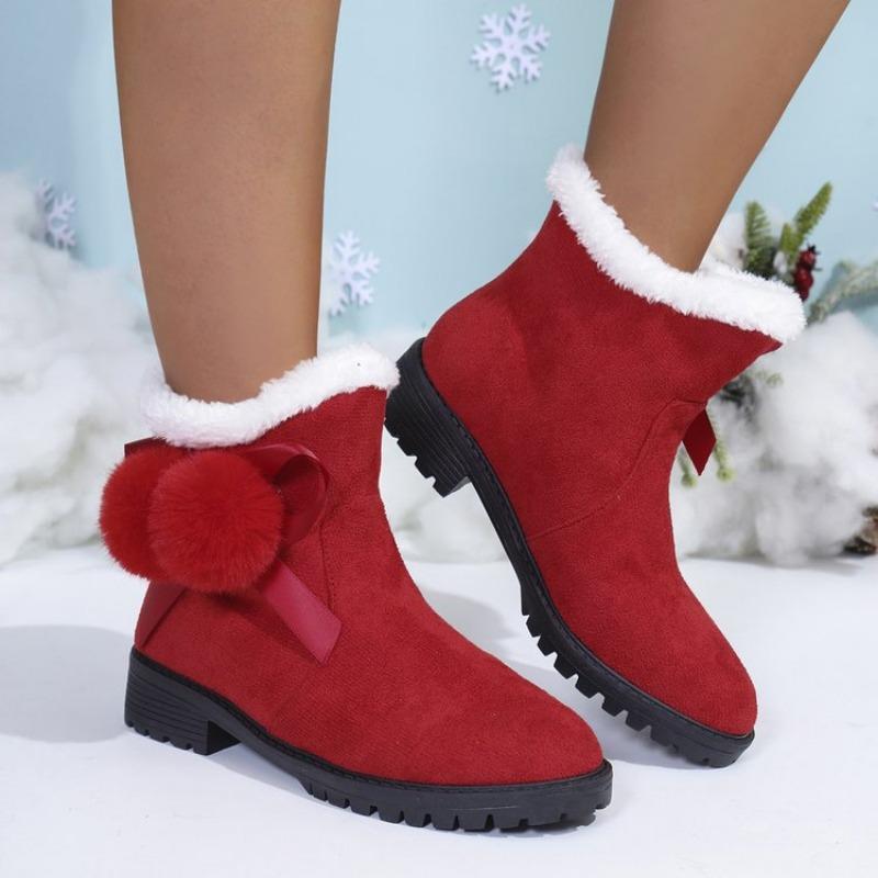 Fashion Women Snow Boots Winter New Thick Plush Non-slip Boots Women Fashion Warm Fur Shoes for Women Outdoor Casual Comfortable Shoes