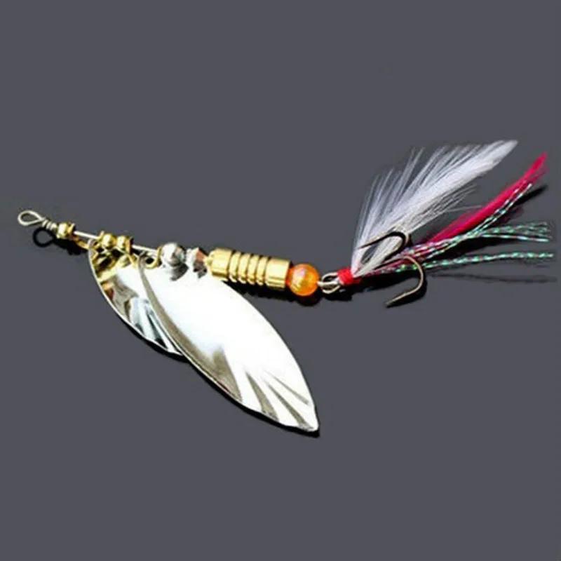 FLYSAND Noise Sequins Spinner Baits Metal Fishing Lure Spoons Paillette Artificial Lures