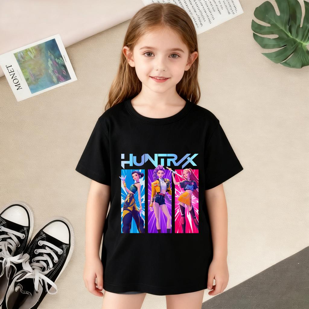 T-Shirts Girls Children's Girl Cartoon Printed Casual T-Shirt T Fashion Comfortable Short Sleeve Children's Clothing Top