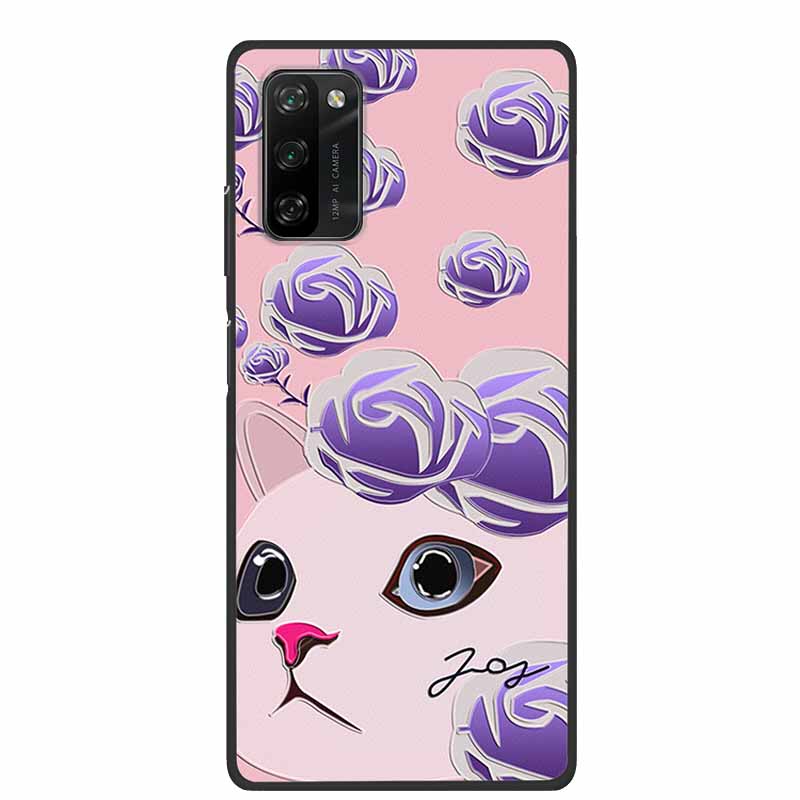 Para Capa Blackview A100 Luxuosa 3D Flor Relevo Silicone Capa de Telefone Para Blackview A100 À Prova de Choque Flor em Relevo Coque Funda