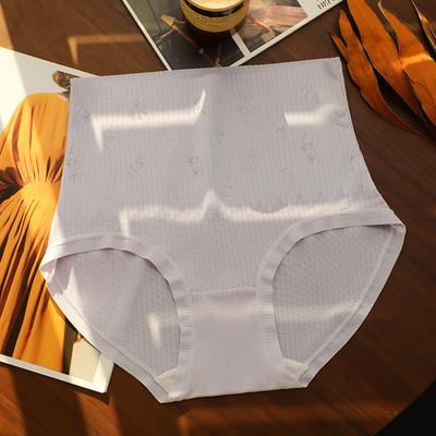 Damen-Unterwäsche, hohe Taille, nahtlos, weich, sexy, antibakteriell, Herbst-Baumwoll-Bauch-Stretch-Slip