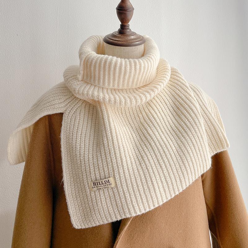 

Новий теплий шарф на осінь та зиму, жіночий корейський варіант захисту шиї та від холоду, декоративна в язана шаль One Size