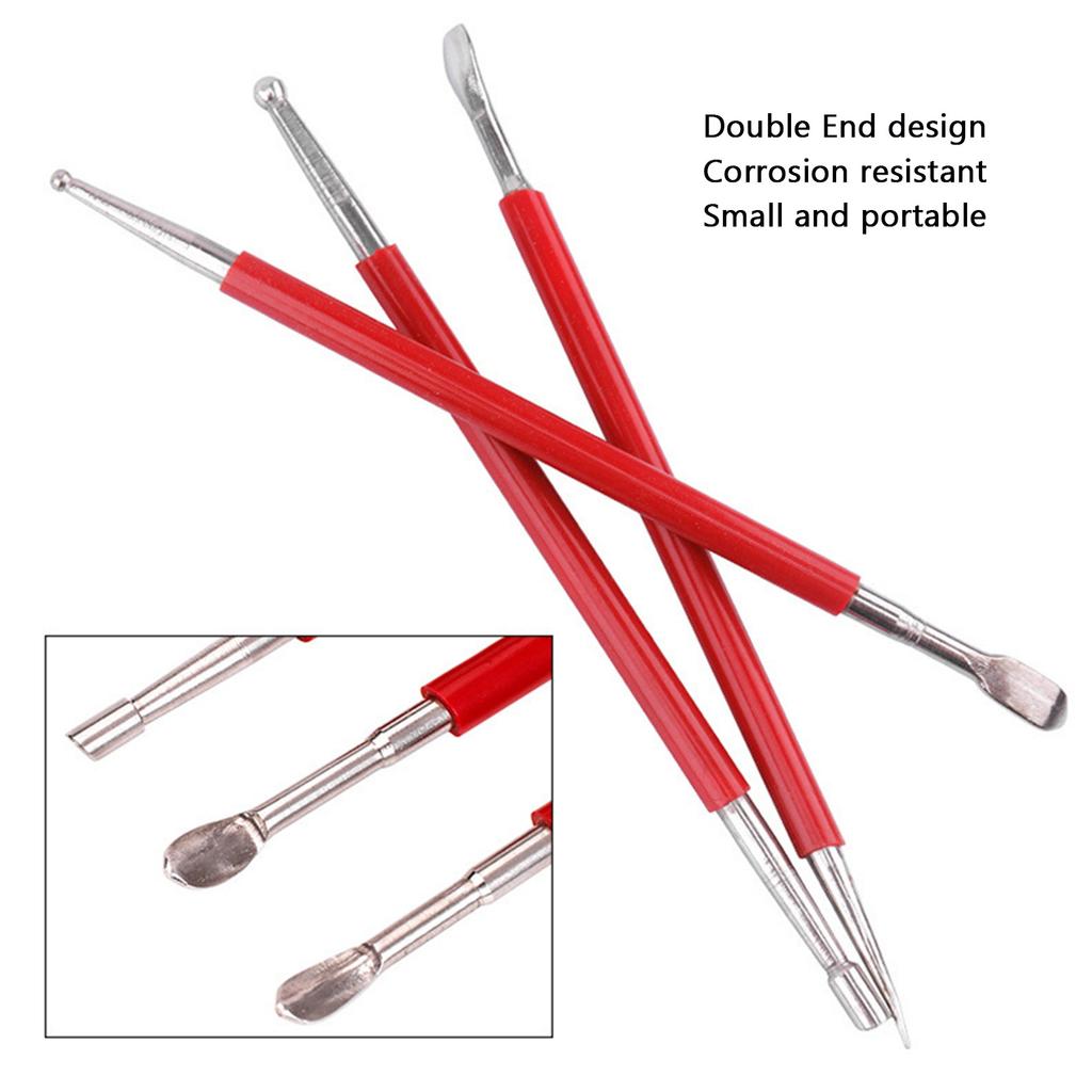 Double End Tracing Dotting Stylus Small Portable Engraving Stylus Set for Modeling Carving Smoothing Clay