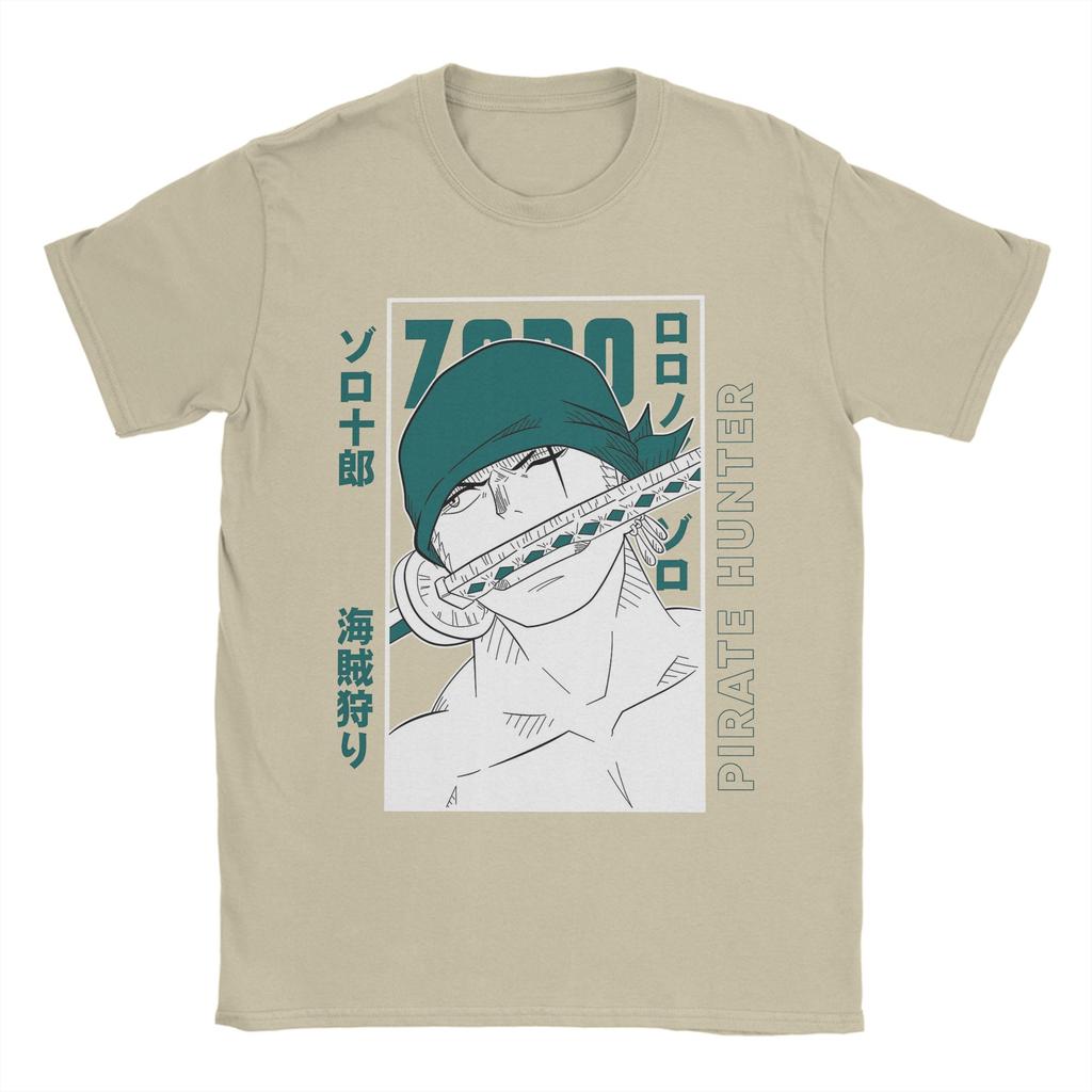 Zoro Roronoa T Shirts Men Cotton Amazing TShirt O Neck Ones Pieces Tee Shirt Short Sleeve Clothes New Arrival