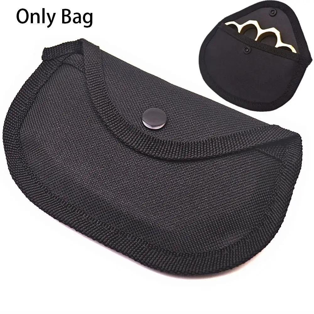1Pcs New Lining Fist Ring Finger Tiger Bag Shockproof Only Bag Iron Four-finger Cloth Cover Soft Unisex Hanging Buckle Bag