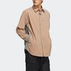 Adidas Solid Color Long Sleeve Sports Shirt Men Tops Brown HE6619