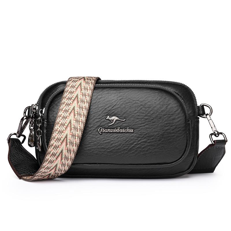 Small Satchel Bag Women's Multi-layer Mobile Phone Bag Simple Women's Casual Versatile Shoulder Bag