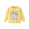 Casual Autumn/Winter Girls' Sweatshirt with Eggplant Print, Round Neck, for 26-Year-Olds, In Stock