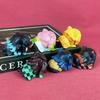 6pcs Cute Cat Demon Slayer Figure Kawaii Action Figurine Sleeping Kimetsu No Yaiba Anime House Decoration Desk Accessories Gift Poseable Articulated