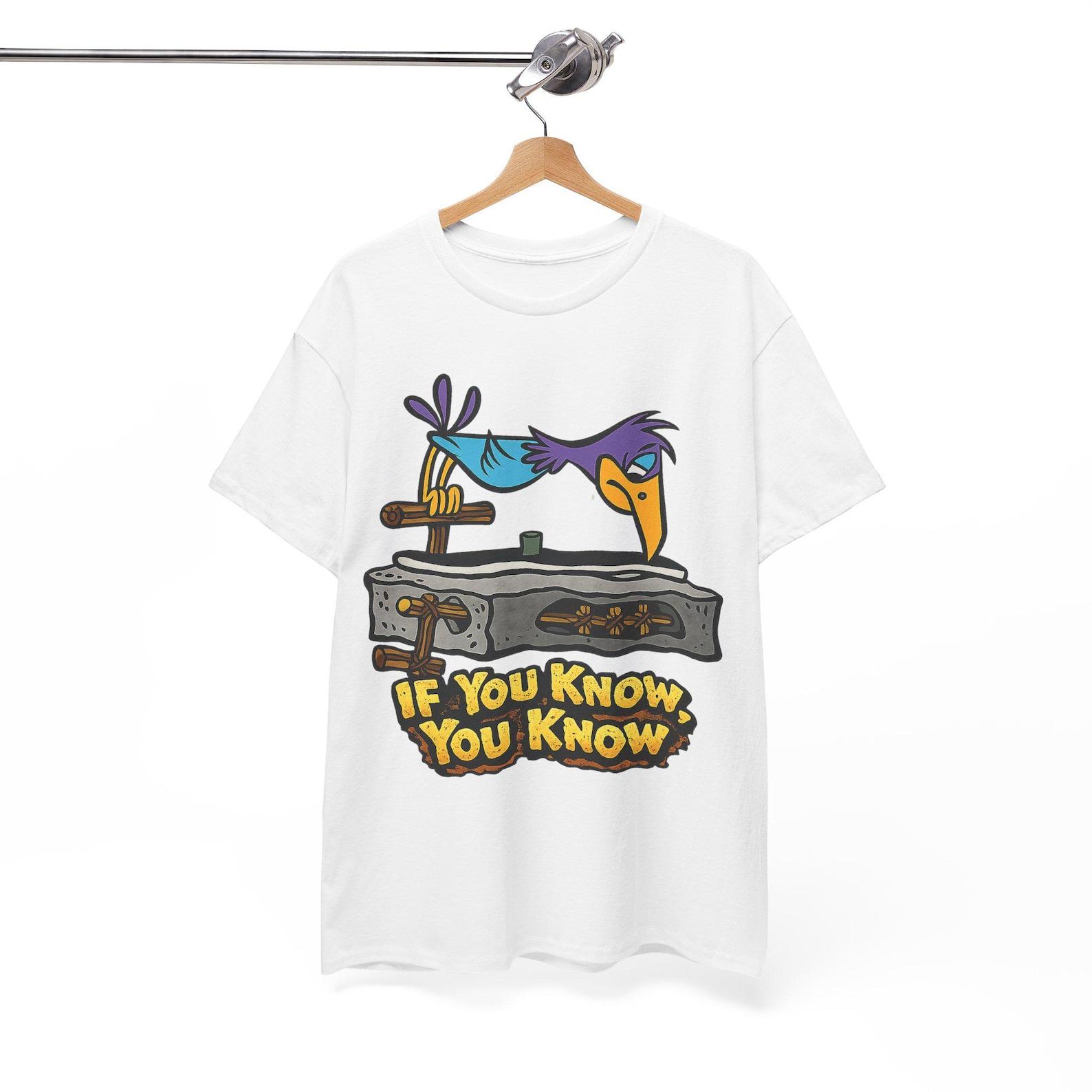 Cartoon Bird T shirt, Funny Childhood Tee, 90s Nostalgia S