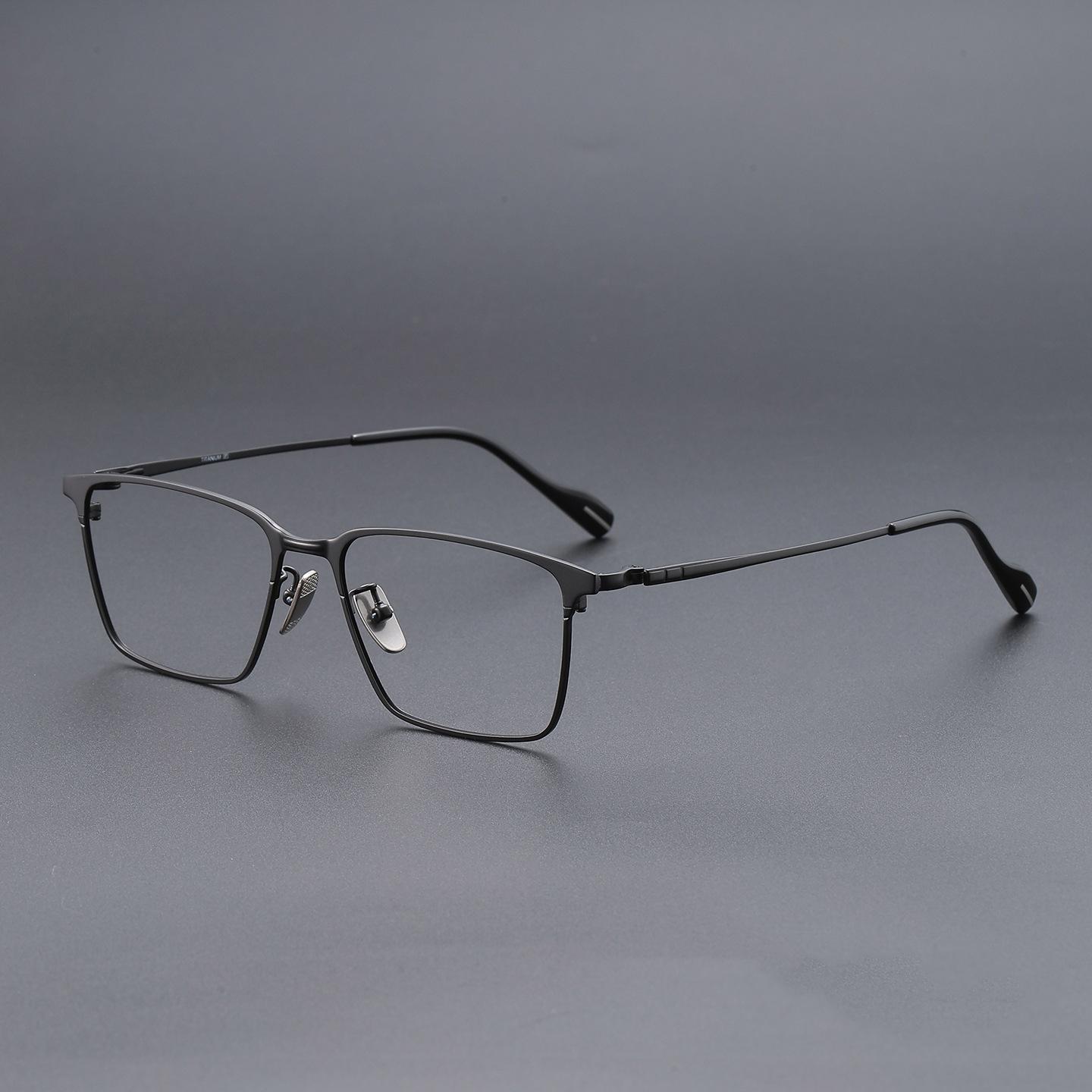 FIRADA Fashionable and Comfortable Eyewear Ultra Light Pure Titanium Square Eyeglasses Luxury Men s Glasses Frames Women 70800-C чёрный