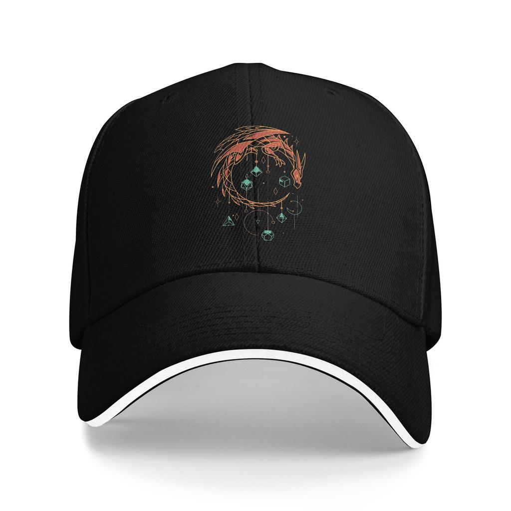Unisexs Womens Game DnD Orbital Atomic Dice Outdoor Hat Summer  Sun Cap New Baseball Cap Fashion Sunscreen Hats