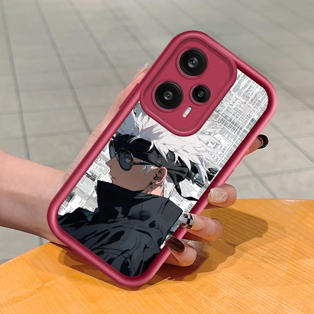 Weiches Silikon-Telefongehäuse mit quadratischem Leiterdruckmuster, vollständige Abdeckung, Kamera, stoßfestes Schutzgummigehäuse für Xiaomi Redmi