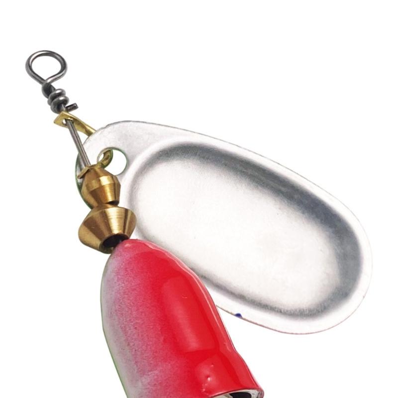 10 Piezas Señuelos Metálicos Duros Set de Cucharillas Spinner para Trucha con Anzuelo Triple 5/6/8/9/11g Señuelo de Pesca Spinnerbait Equipo de Pesca