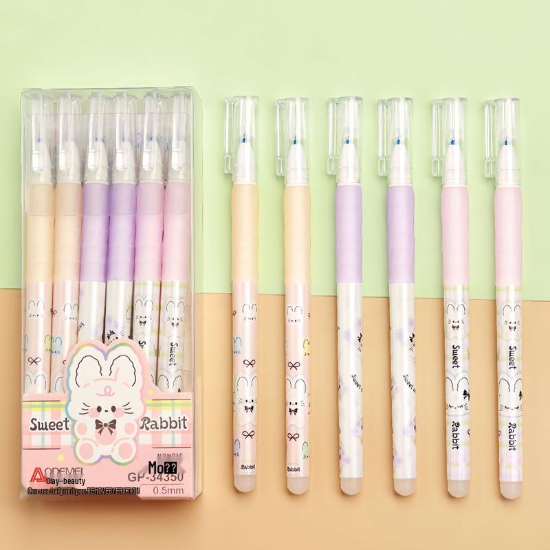 Momo Le Cartoon Erasable Gel Pen for Students - 0.38/0.5, Boys & Girls Style.